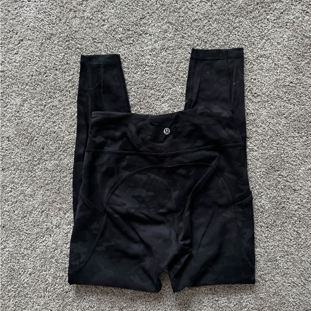 lululemon athletica Black Camo Leggings